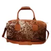 walter Flux Black & Tan Cowhide Duffle Bag |Ventinots