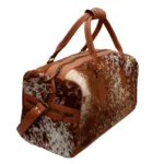 walter Flux Black & Tan Cowhide Duffle Bag |Ventinots