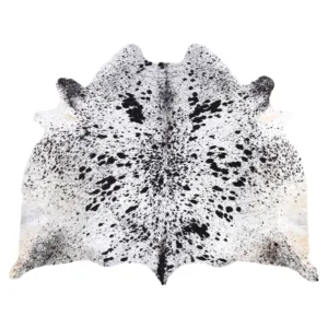 Cowhide Rugs Salt & Pepper Black