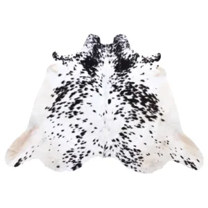 Cowhide Rugs Color Speckled Black & White