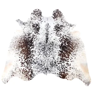 Cowhide Rugs Premium Color Salt & Pepper Brown