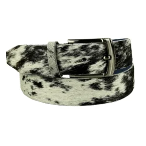 Cowhide Hair Handmade Leather Belt