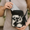 cowhide clutches for women