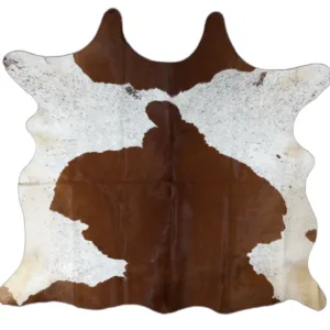 Canyon Dust Brown & White Cowhide Rug