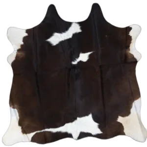 Timber Trail Dark Brown & White Cowhide Rug