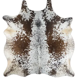 Cedar Glow Tan & White Cowhide Rug