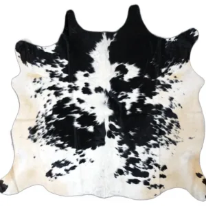 Wildstone Black & White Cowhide Rug