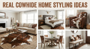 real cowhide home styling ideas