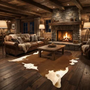 Cowhide Carpet Cow Print Rug American Style for Bedroom Living Room