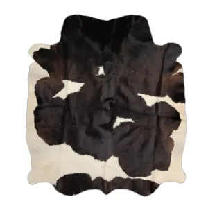 Obsidian Split cowhide rug
