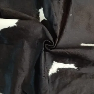 Obsidian Split cowhide rug