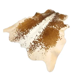 Sahara Sol Genuine Cowhide Rug Brown & White