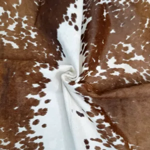 Sahara Sol Genuine Cowhide Rug Brown & White