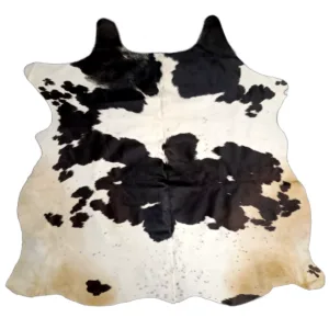 Shadowspire Genuine Cowhide Rug Black & White