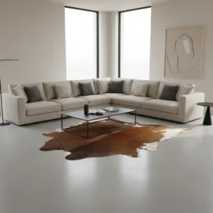 Cowhide Carpet Cow Print Rug American Style for Bedroom Living Room