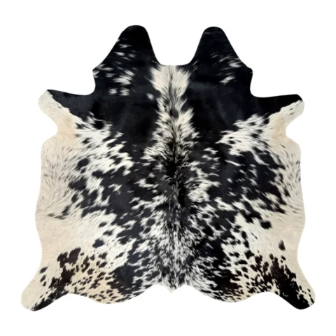 Dark Galaxy Black Speckled Cowhide Rug (1)