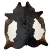 Dual Tone Heritage Genuine Natural Cowhide Rug Mahogany & White