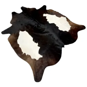Dual Tone Heritage Genuine Natural Cowhide Rug Black Speckled