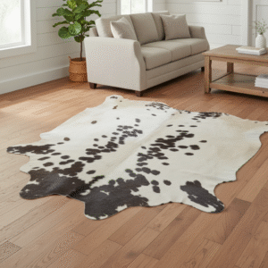 Genuine Natural Cowhide Rug brown & White ,CW-RG-0060