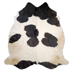 Zenithue Genuine Natural Cowhide Rug Black & White
