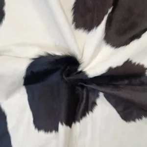 Zenithue Genuine Natural Cowhide Rug Black & White