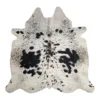 Noir Stone Genuine Natural Cowhide Rug Black Speckled