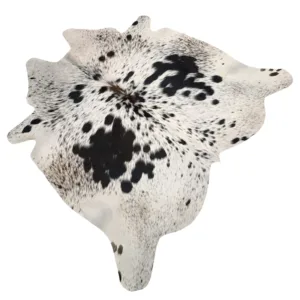 Noir Stone Genuine Natural Cowhide Rug Black Speckled