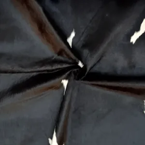 Polar Mark Black & White Cowhide Rug