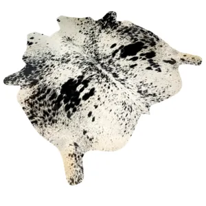 Sierra Classic Genuine Natural Cowhide Rug Black Speckled