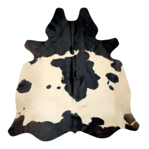 Snow & Shadow Genuine Natural Cowhide Rug Black Speckled (1)