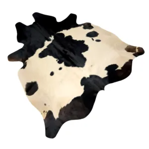 Snow & Shadow Genuine Natural Cowhide Rug Black Speckled (1)