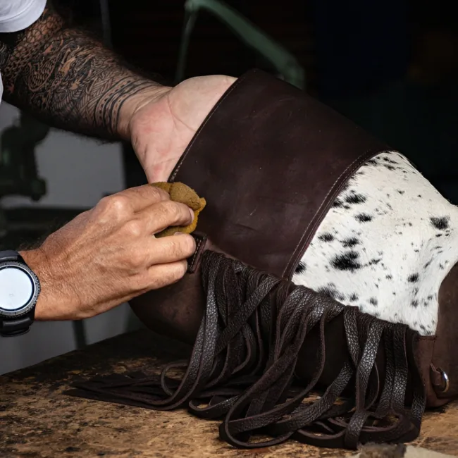 handcrafted natural cowhide products