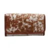 cowhide trifold wallet