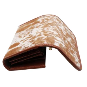 cowhide trifold wallet