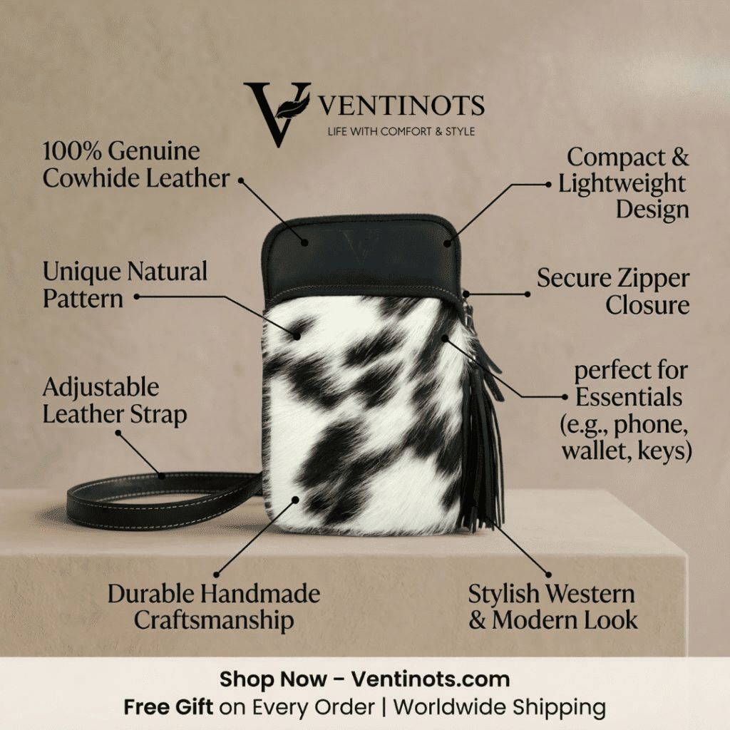 cowhide crossbody bags leather everyday purse