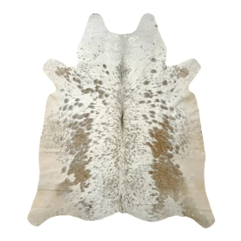 Premium Grey salt and pepper, Grey Brazilian Cowhide Rug – 4'-10" x 5'-3"