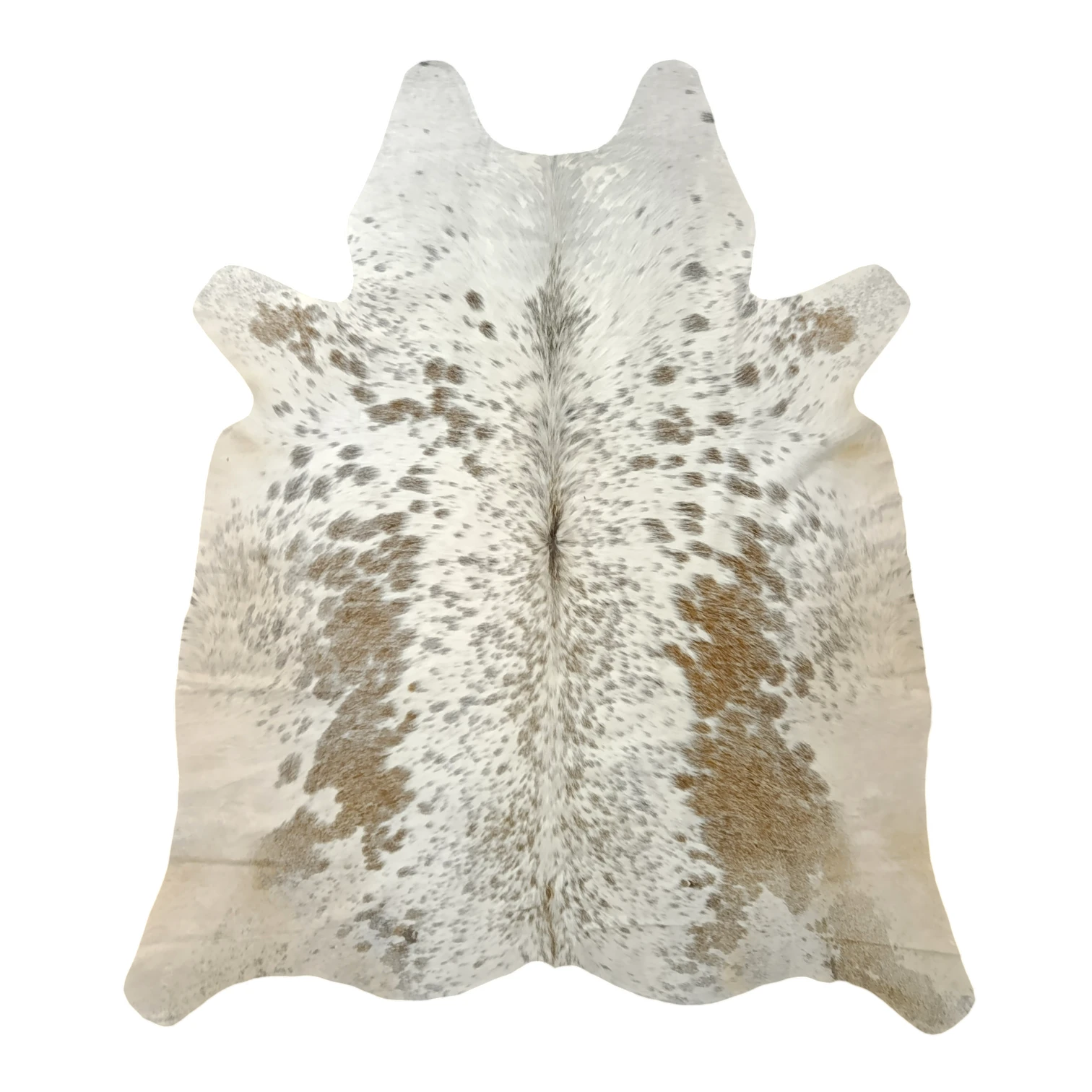 Premium Grey salt and pepper, Grey Brazilian Cowhide Rug – 4'-10" x 5'-3"