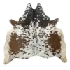 Brown salt and pepper, Tricolor Cowhide Rug – 5'-4" x 4'-9"
