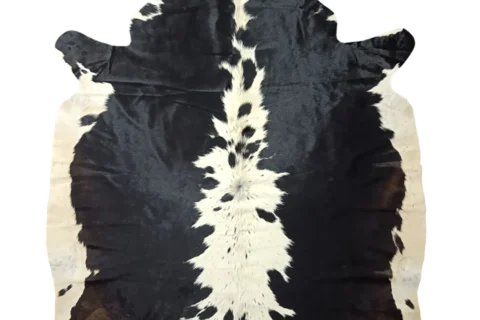 Premium Brazilian Cowhide Rug Black and White