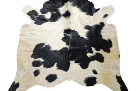 Premium Brazilian Cowhide Rug Black and White