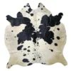Premium Black and White, Black Salt and pepper, Black salt and pepper Brazilian Cowhide Rug