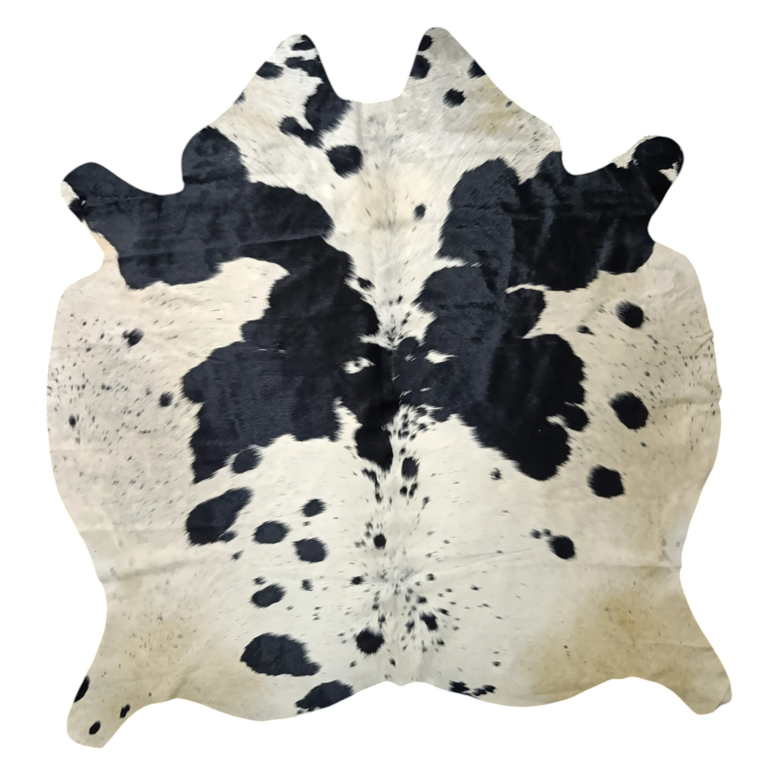 Premium Black and White, Black Salt and pepper, Black salt and pepper Brazilian Cowhide Rug