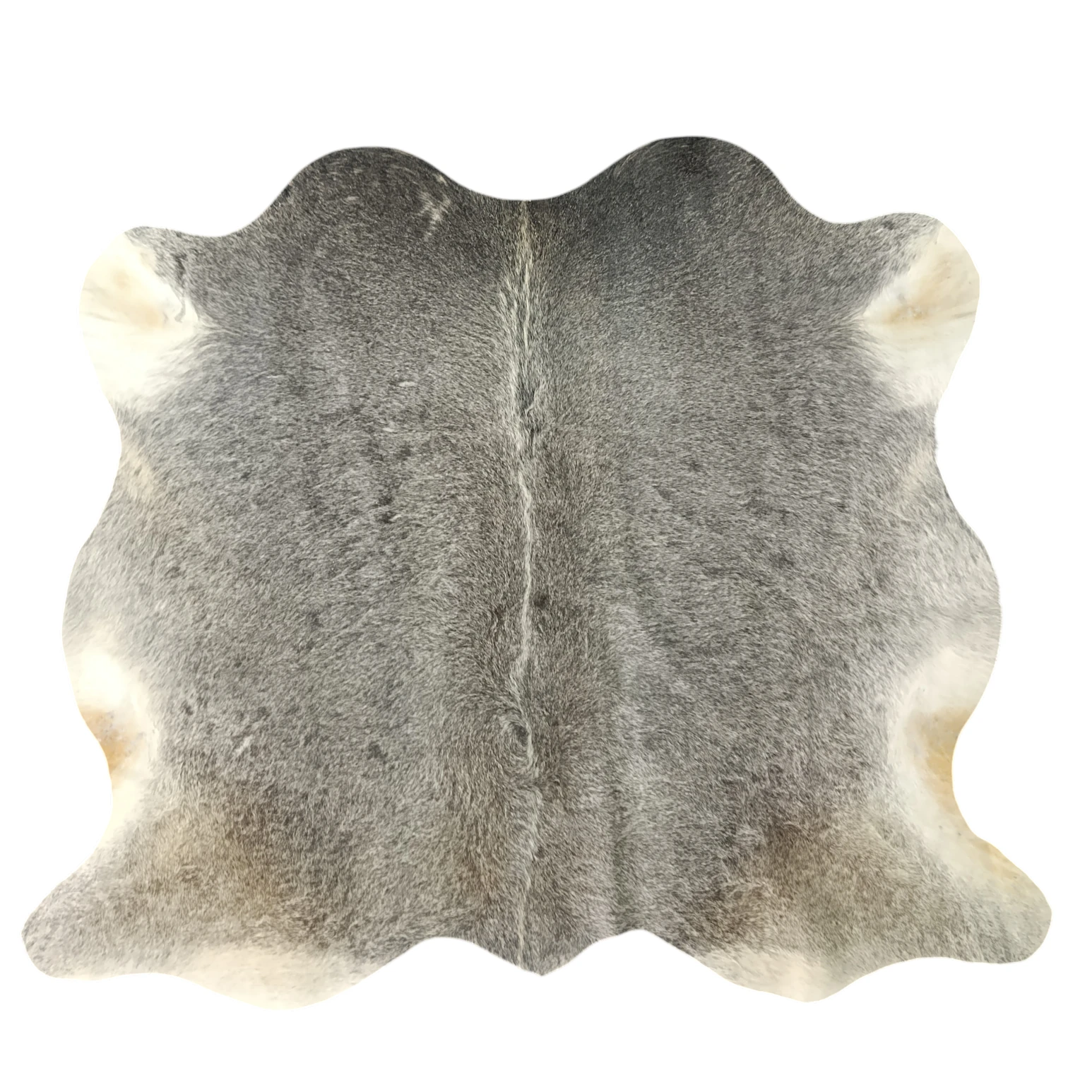 Premium Grey Cowhide Rug – 4'-3" x 3'-6"