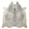 Premium Grey salt and pepper, Grey Cowhide Rug – 5'-1" x 5'-0"