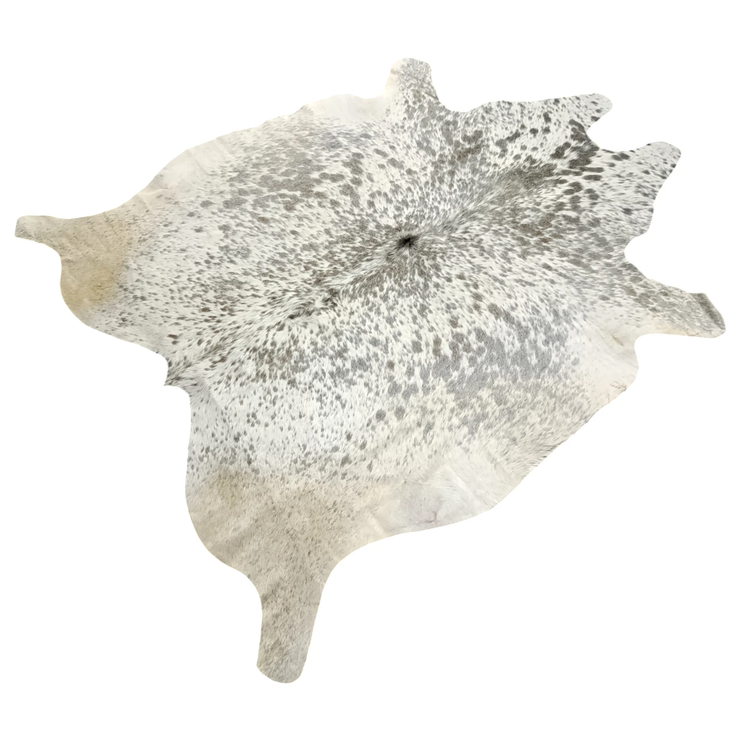 Grey salt and pepper Cowhide Rug – 5'-3" x 5'-7" - Image 6
