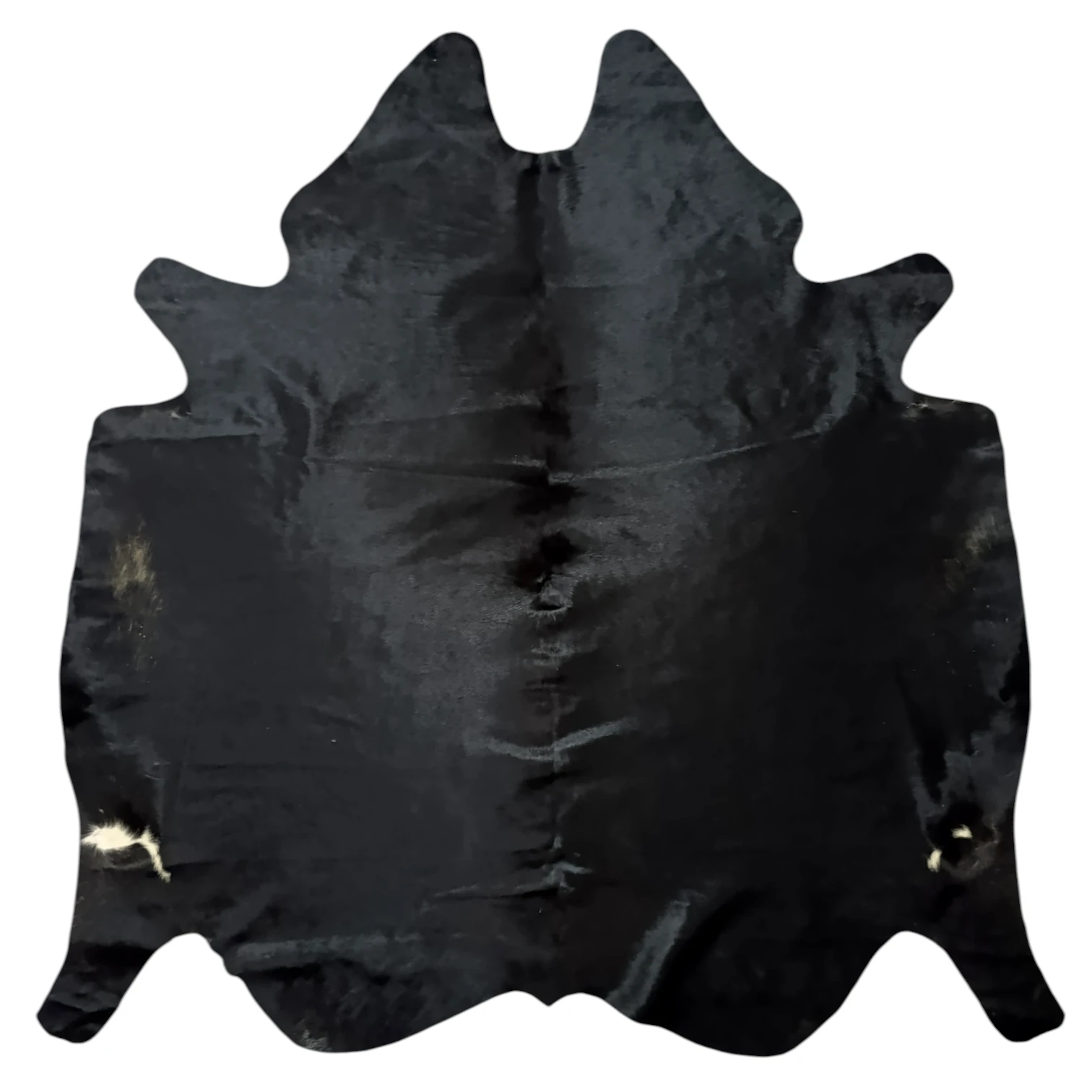 Black and White Cowhide Rug – 5'-9" x 5'-9"