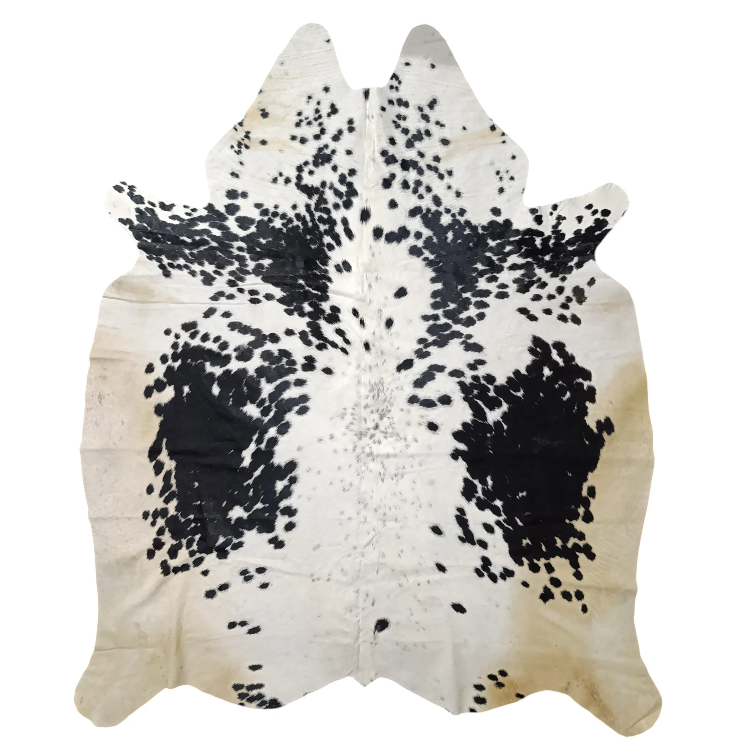 Black salt and pepper Cowhide Rug – 5'-5" x 6'-0"