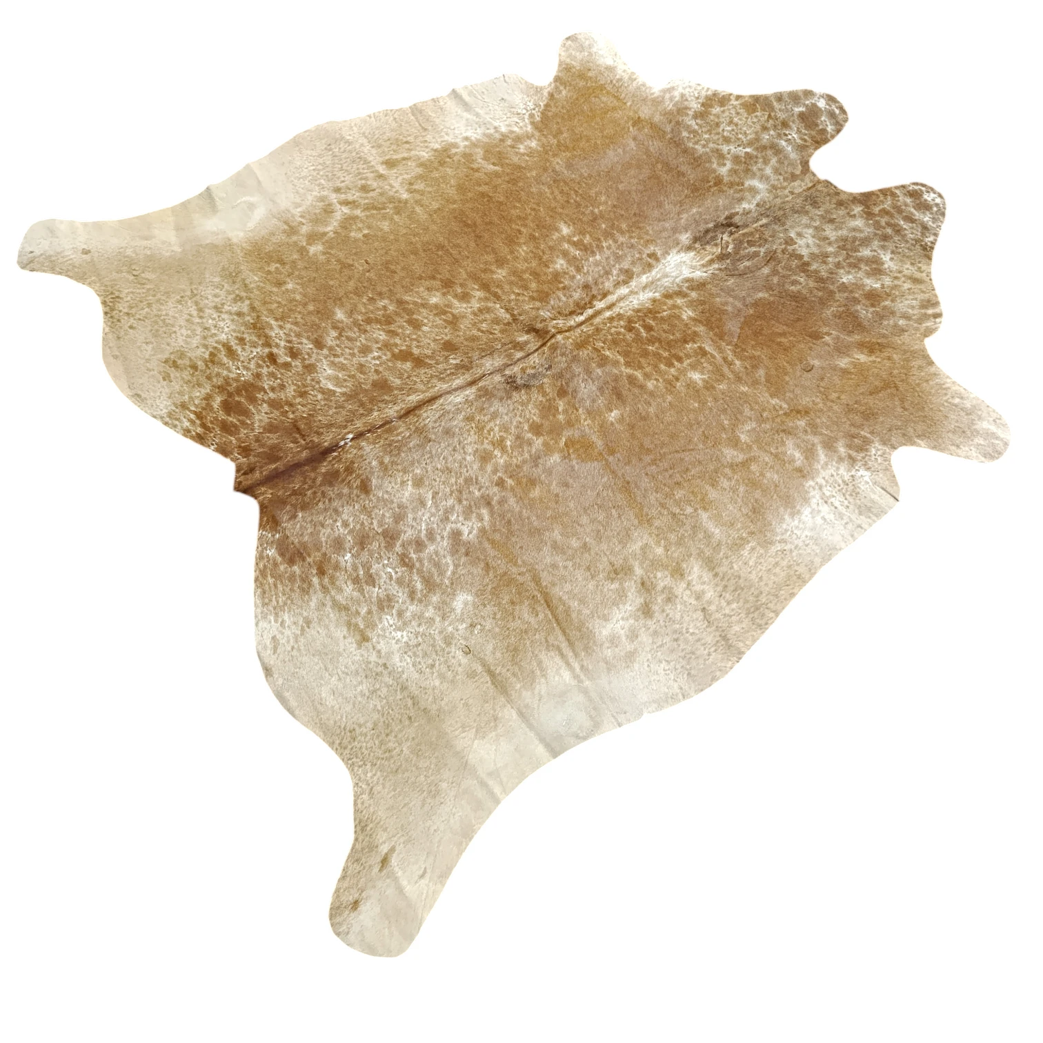 Brown salt and pepper Cowhide Rug – 4'-9" x 5'-0" - Image 3