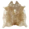 Brown salt and pepper Cowhide Rug – 4'-9" x 5'-0"