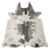 Grey salt and pepper Cowhide Rug – 4'-0" x 4'-2"